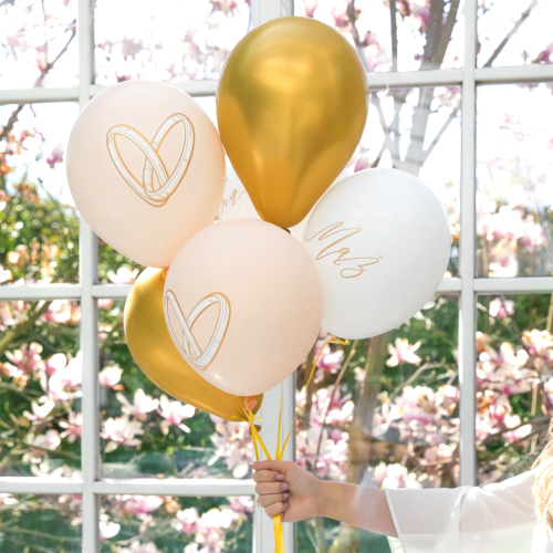 Balony lateksowe Mąż:Żona 12 cali 6 szt. zesta.png