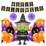 Zestaw balonów Halloween Baba Jaga Czarownica balony dekoracje