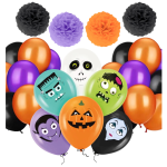 Zestaw balonów na Halloween Pompony Monsters Frankenstein Wampir dekoracje