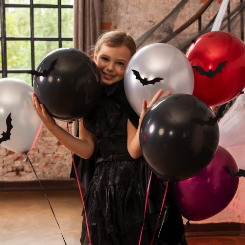 Balony Nietoperze Halloween 12cali 6 szt. zestaw DIY1.png