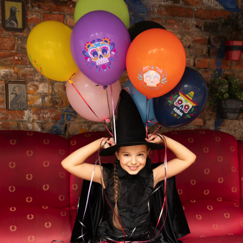 Balony Meksykańskie Halloween 12 cali 8 szt. zestaw1.png