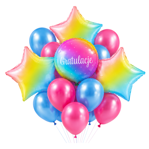 Balony GRATULACJE awans emerytura zdany egzamin prezent zestaw na hel.png