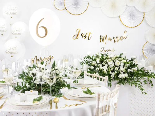 Balony 30cm, Just Married, P. Pure White1.png