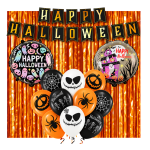 Zestaw dekoracji balonów na Halloween Kurtyna 2m Girlanda papierowa