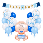 Balony Zestaw na Baby Shower Boy Bobas Chłopiec