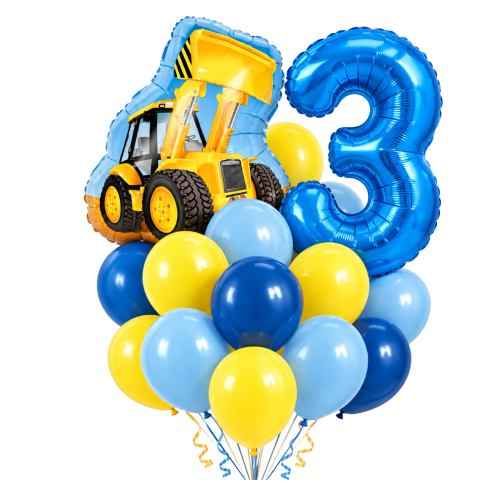 Zestaw balonów KOPARKA z cyfrą DOWOLNĄ 0-9 100cm niebieska dla chłopca.png