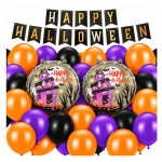 Zestaw balonów Happy Halloween DOM strachu Girlanda czarna Balony DUCH