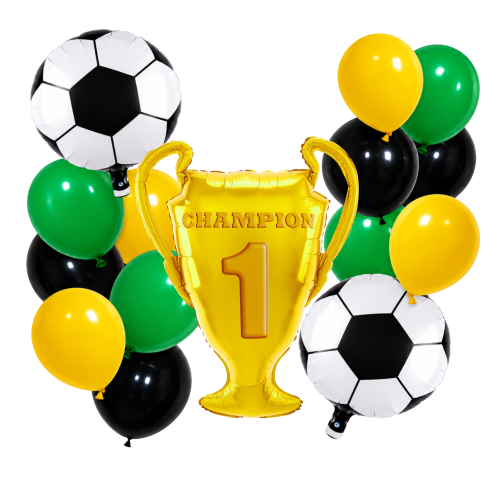 Balony PUCHAR dla piłkarza piłka nożna MECZ Zestaw balonów FOOTBALL turniej