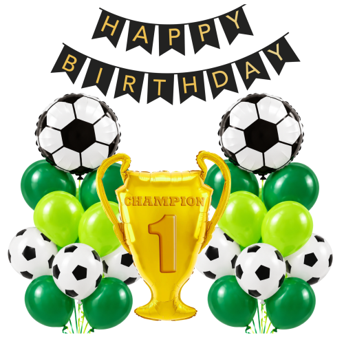 Zestaw balonów PIŁKA NOŻNA Puchar Happy Birthday Urodziny Piłkarza