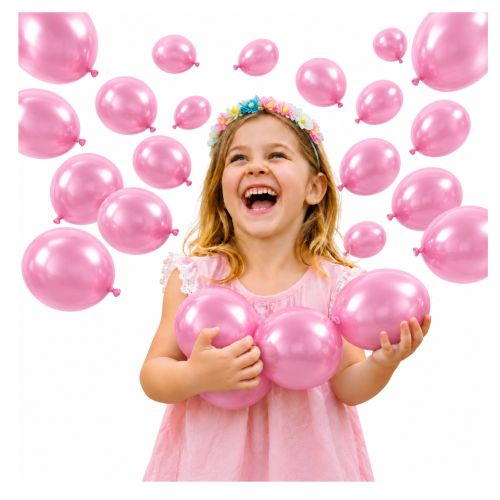 Balony lateksowe różowe metaliczne 20 szt 5 cali.png
