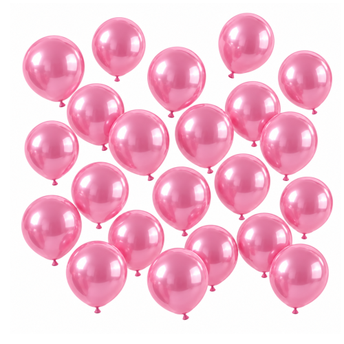 Balony lateksowe różowe metaliczne 20 szt 5 cali.png
