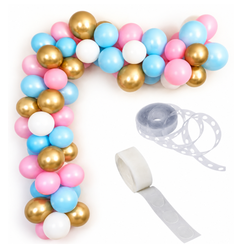 Girlanda balonowa Baby Shower Gender Boy or Girl Ujawnienie płci zestaw.png