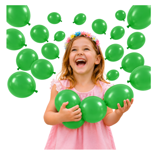 Balony lateksowe zielone 20 szt 5 cali Dzień Św. Patryka.png