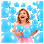 Balony lateksowe niebieskie 20 szt 5 cali