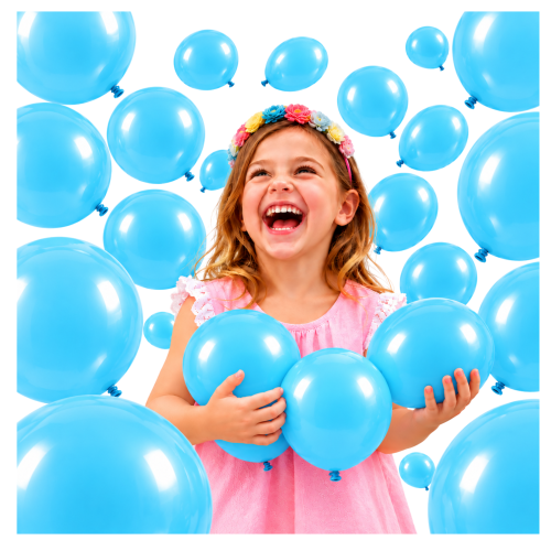 Balony lateksowe niebieskie 20 szt 5 cali