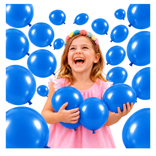 Balony lateksowe ciemny niebieski 20 szt 5 cali (.png