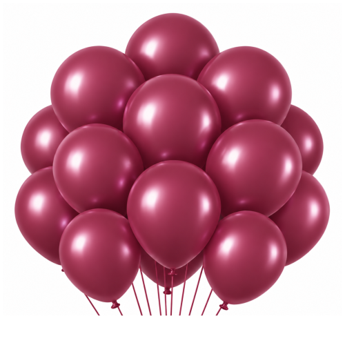 Balony lateksowe bordowe burgund 10 cali 20 szt